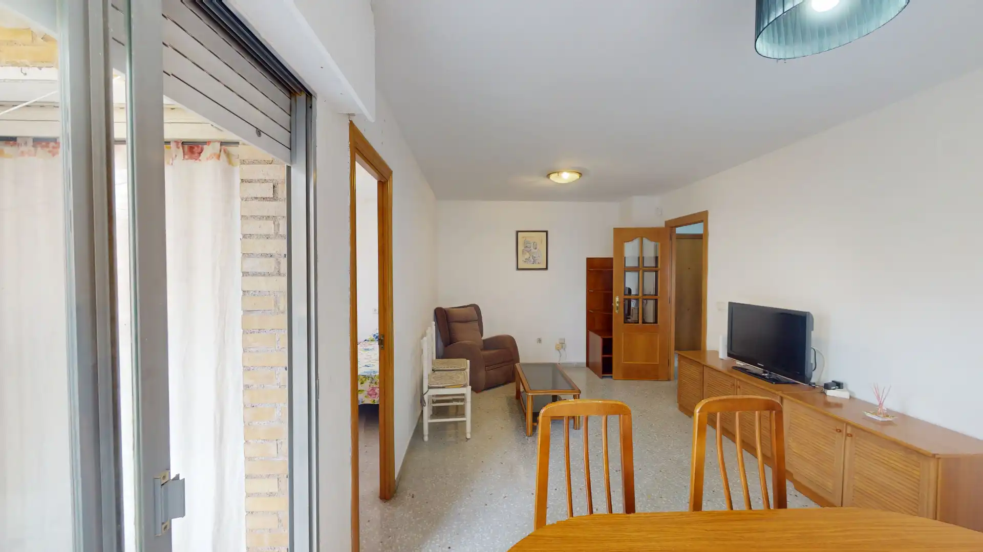 Sala d'estar de Pis en venda en Alicante / Alacant amb Terrassa, Moblat i Alarma