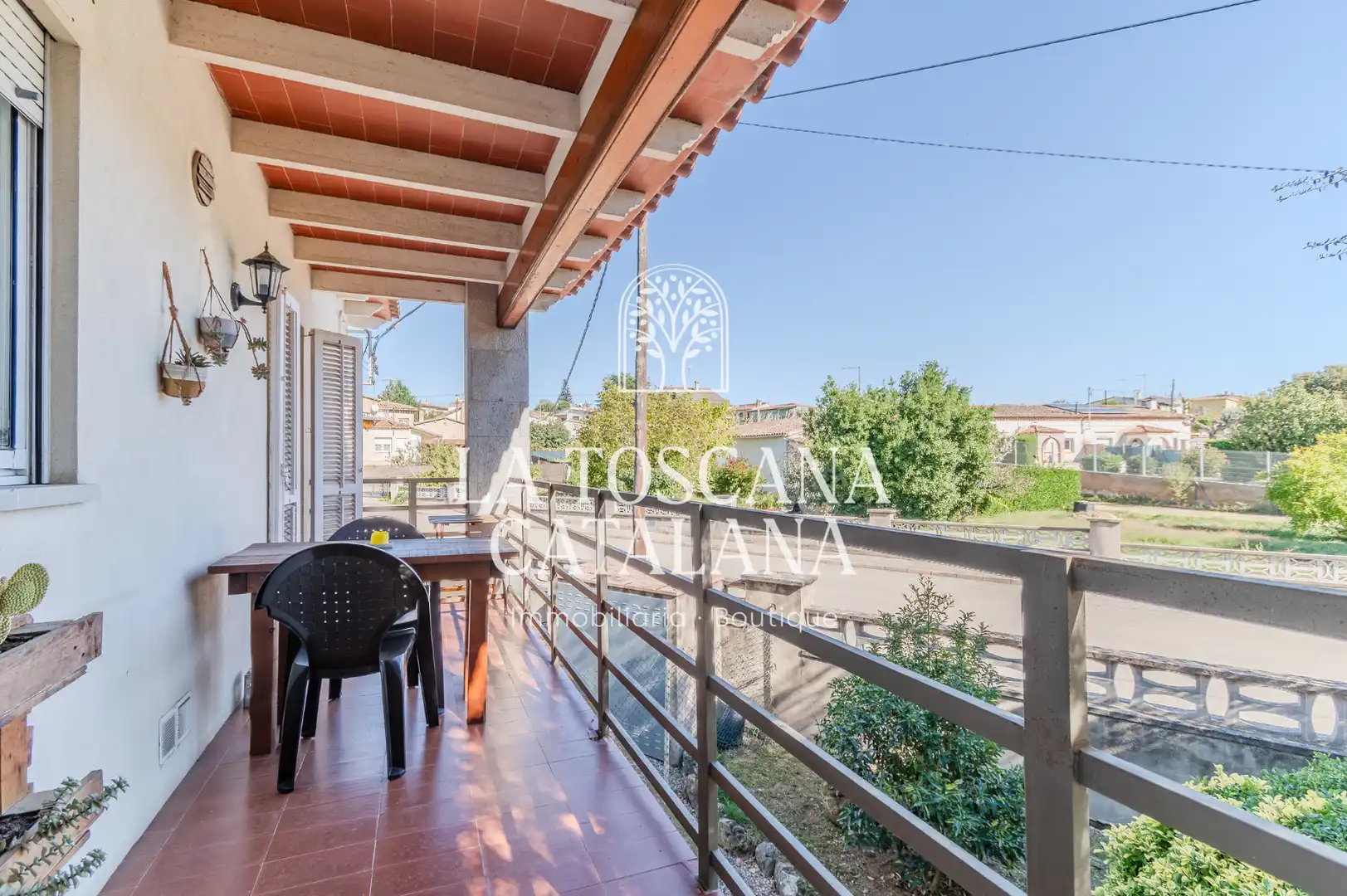 Terraza de Casa o chalet en venta en Caldes de Malavella con Calefacción, Jardín privado y Parquet