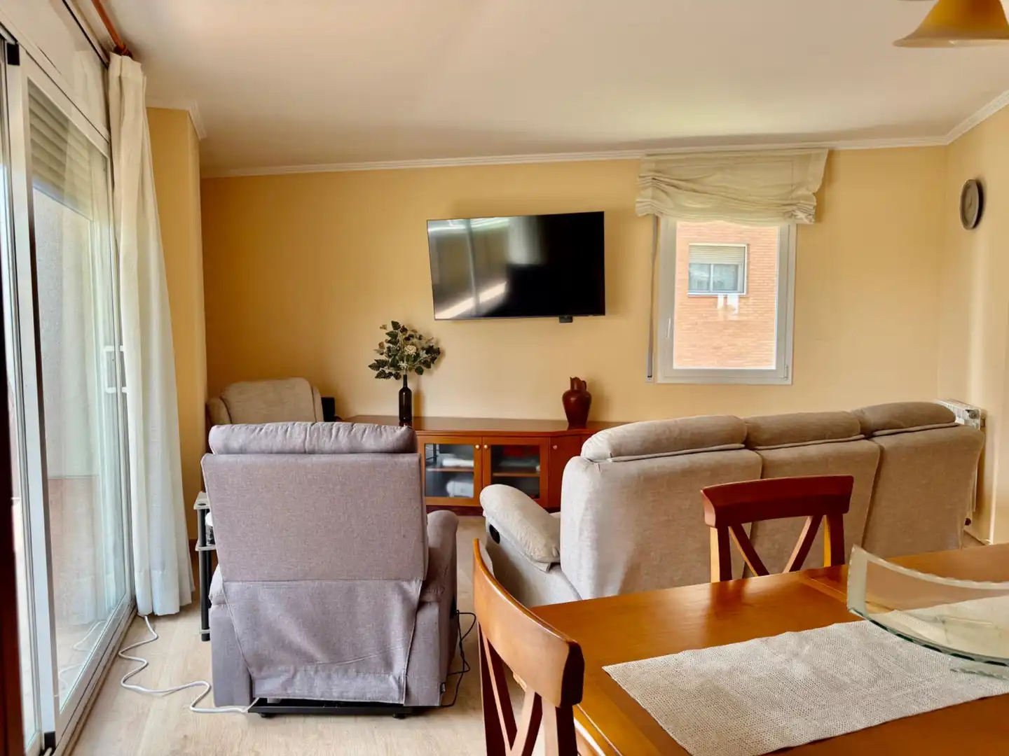 Wohnzimmer von Wohnung zum Verkauf in Mataró mit Klimaanlage, Heizung und Parkett