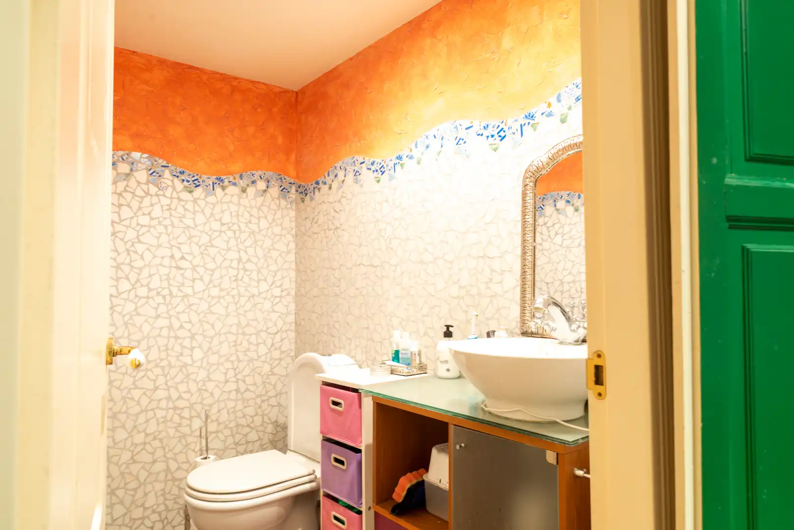 Badezimmer von Maisonette zur Miete in Girona mit Heizung, Möbliert und Ofen