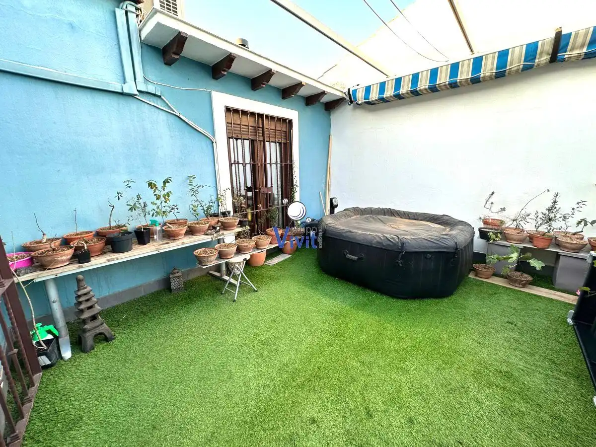Terrassa de Casa o xalet en venda en Alcalá de Guadaira amb Aire condicionat, Jardí privat i Terrassa
