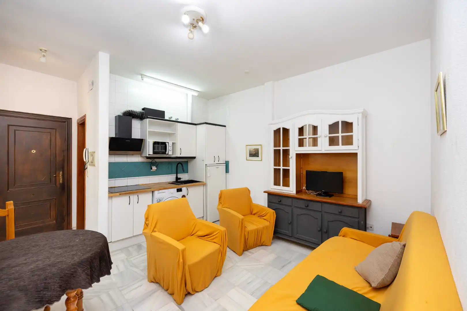 Wohnzimmer von Wohnung zur Miete in Granada mit Heizung, Möbliert und Waschmaschine
