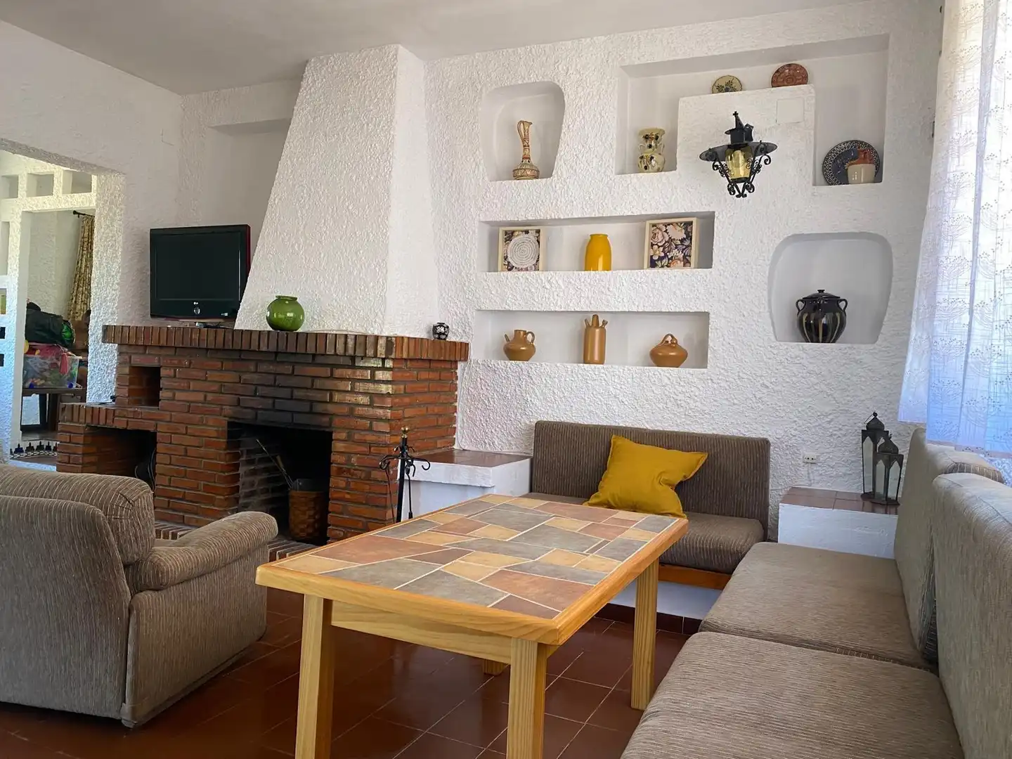Sala d'estar de Casa o xalet en venda en Chiclana de la Frontera amb Jardí privat i Piscina