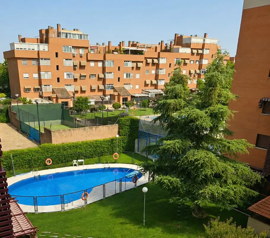 Swimming pool of Flat for sale in Alcorcón  with Air Conditioner, Heating and Parquet flooring