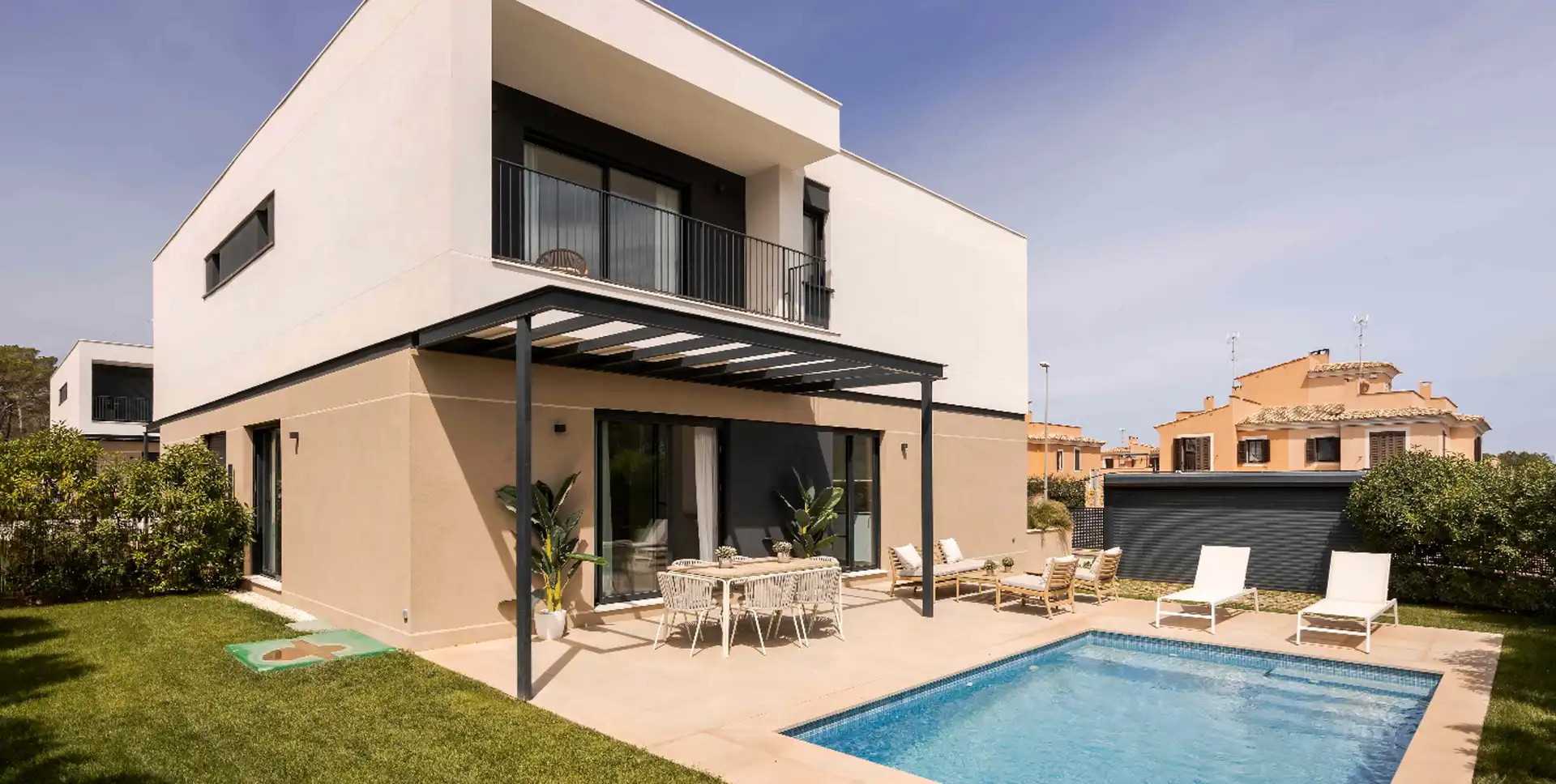 Terrasse von Country house zum Verkauf in Llucmajor mit Klimaanlage, Heizung und Terrasse