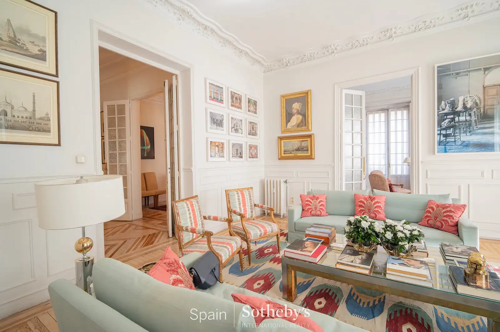 Sala de estar de Apartamento en venta en  Madrid Capital con Aire acondicionado, Calefacción y Terraza