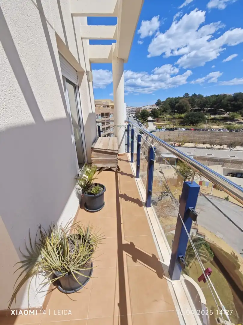 Terrassa de Apartament en venda en Calpe / Calp amb Aire condicionat, Calefacció i Jardí privat