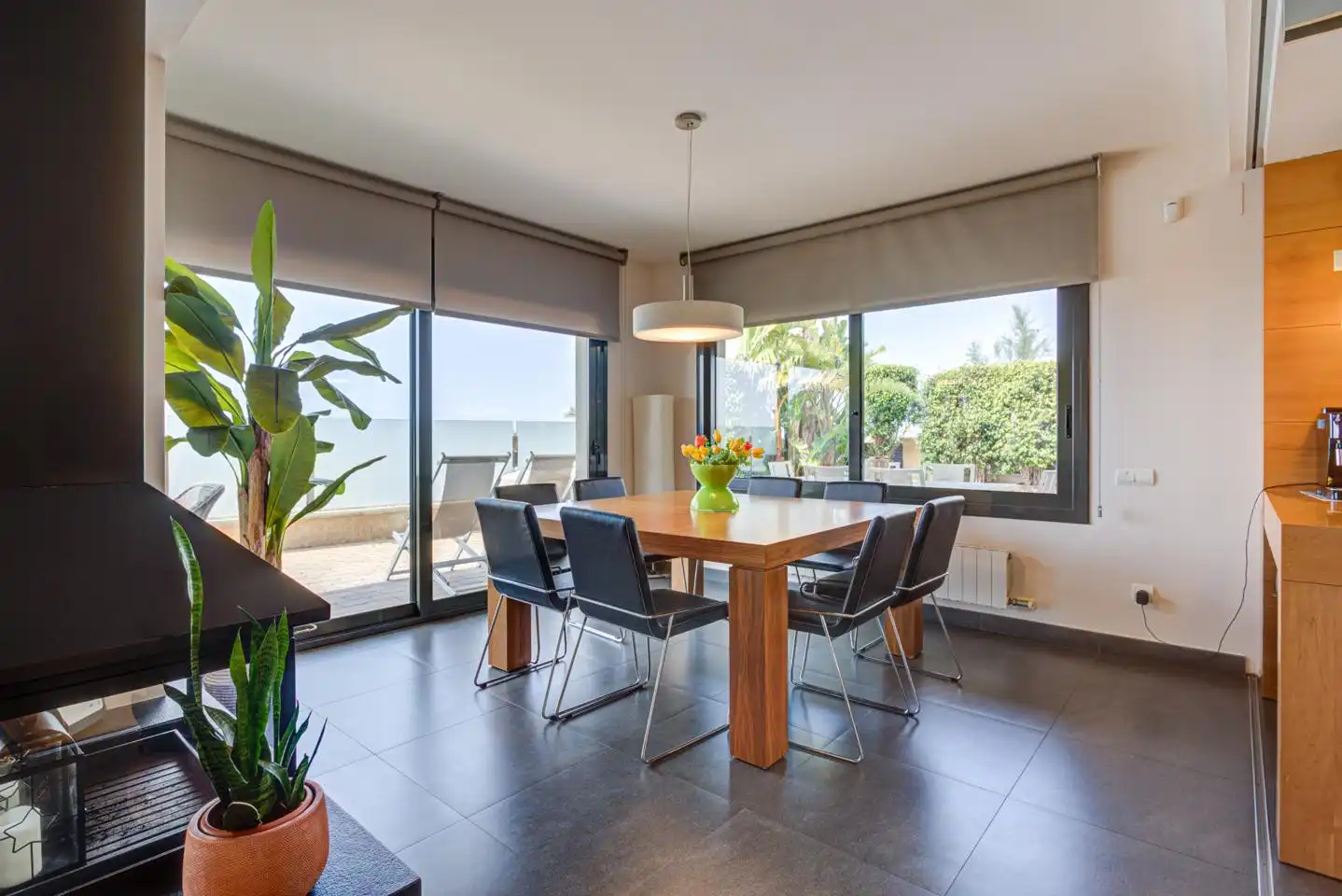 Esszimmer von Haus oder Chalet zum Verkauf in Castelldefels mit Klimaanlage, Heizung und Privatgarten