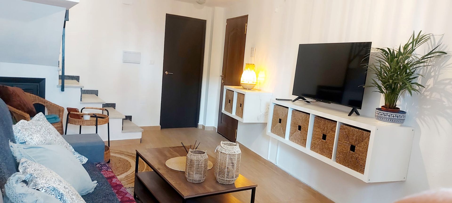 Sala d'estar de Casa adosada de lloguer en  Granada Capital amb Aire condicionat i Terrassa