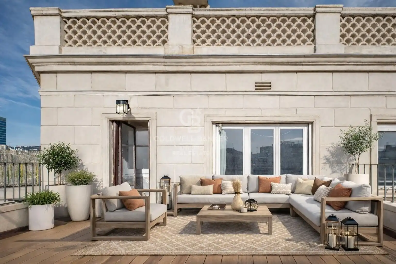 Terrasse von Dachboden zum Verkauf in Barcelona mit Klimaanlage, Heizung und Parkett