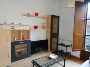 Living room of Flat for rent in Gijón   with Heating, Parquet flooring and Furnished
