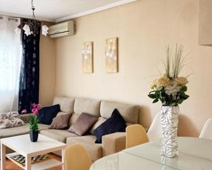 Sala d'estar de Casa adosada en venda en Torrevieja amb Jardí privat, Terrassa i Piscina