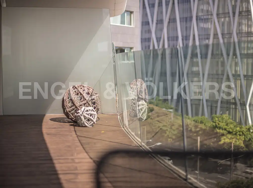 Terraza de Piso de alquiler en Barcelona con Aire acondicionado, Calefacción y Piscina