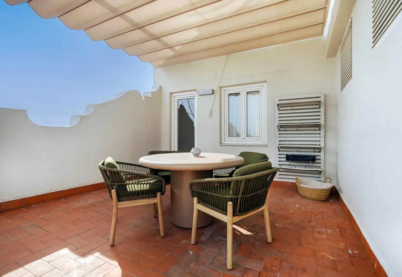 Terrace of Attic for rent in Valencia  with Air Conditioner, Heating and Terrace