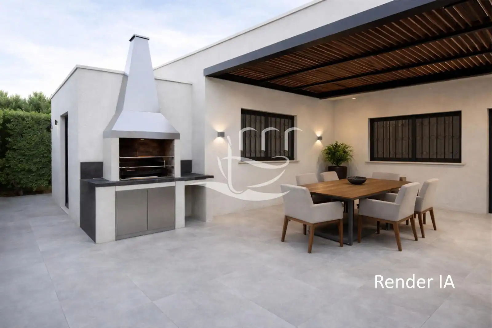 Terraza de Casa o chalet en venta en Mont-ras con Piscina y Alarma