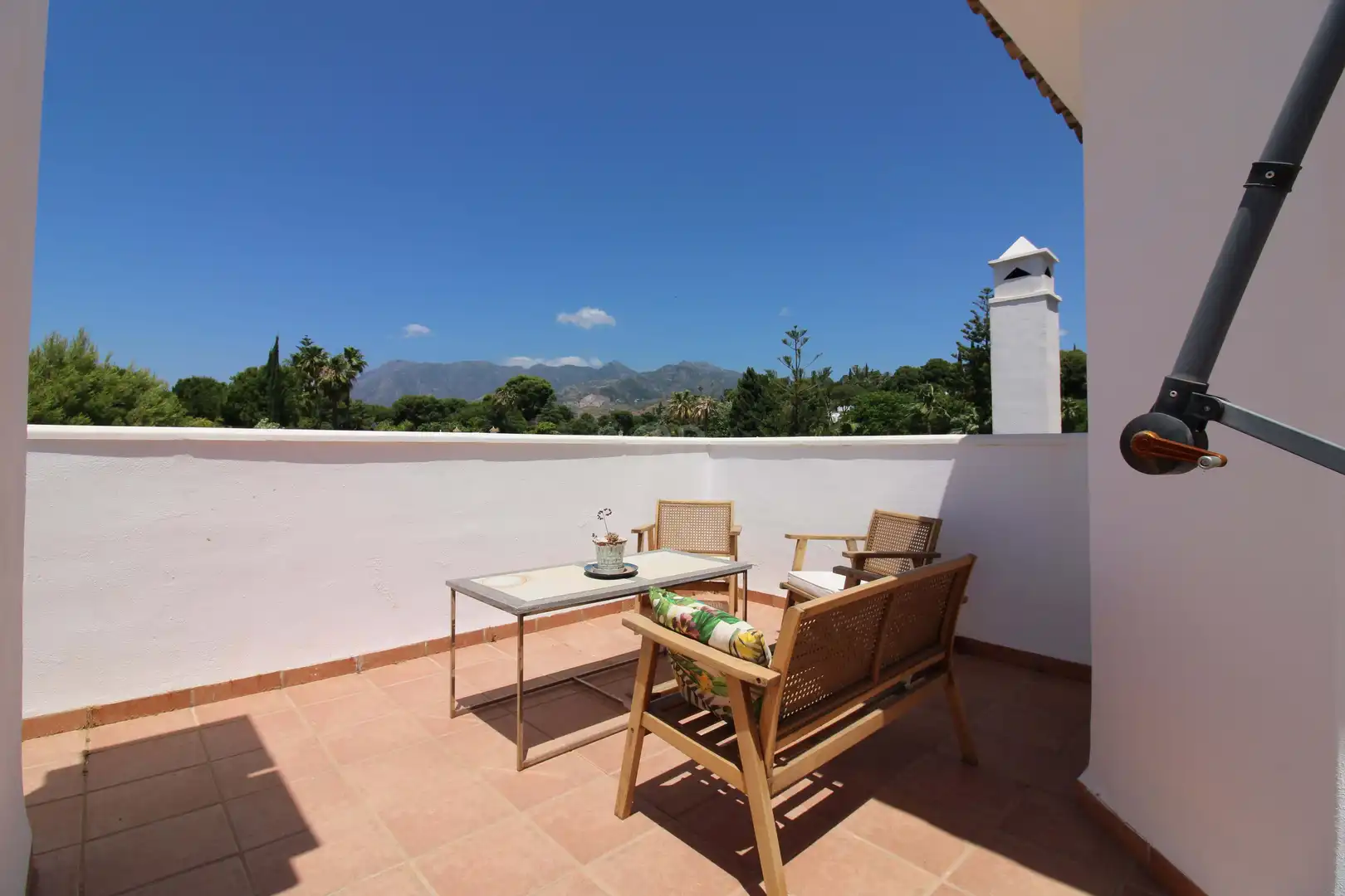 Terrace of Flat for rent in Marbella  with Terrace and Swimming Pool