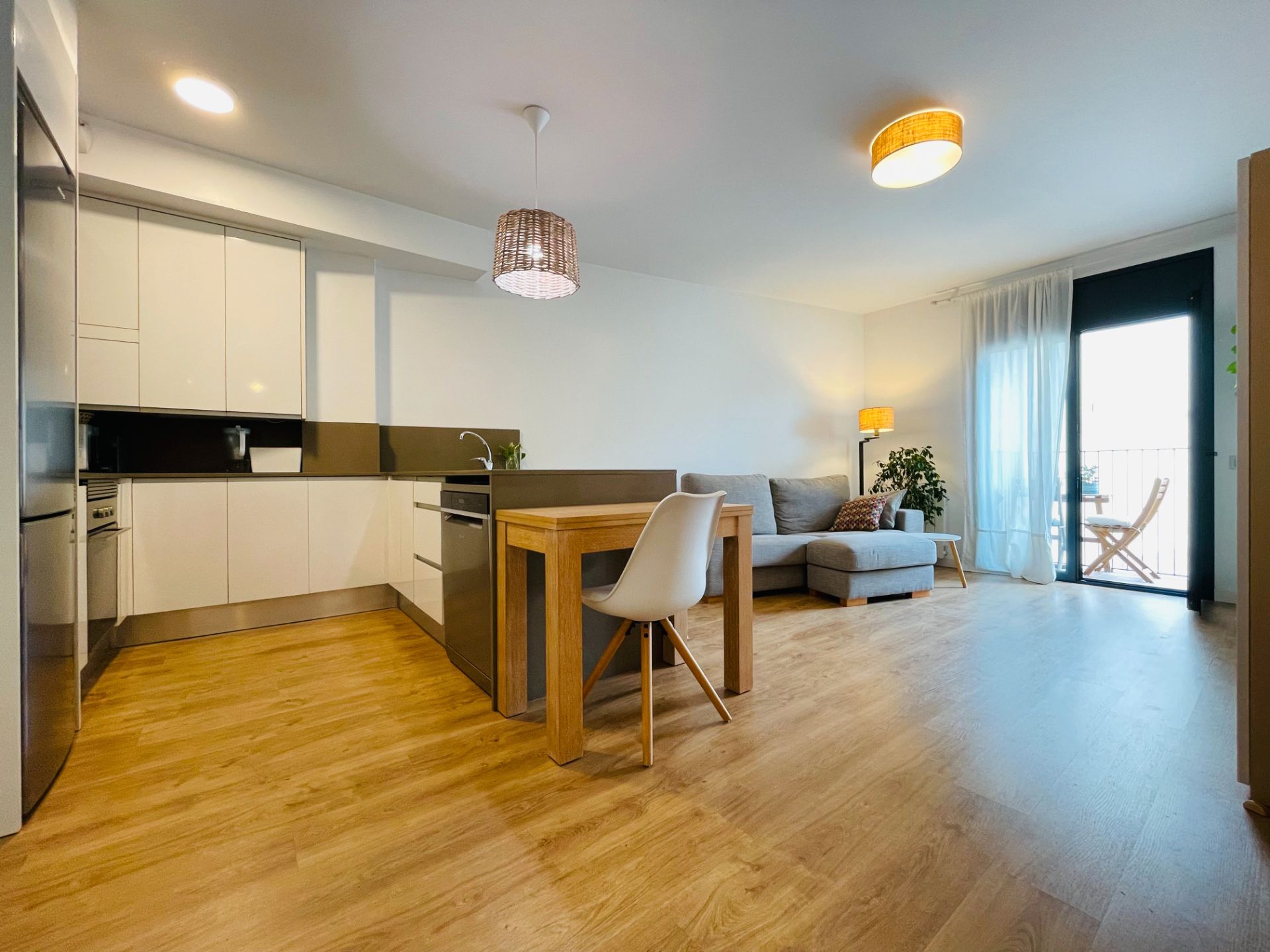 Living room of Flat to rent in Corbera de Llobregat  with Air Conditioner, Heating and Parquet flooring
