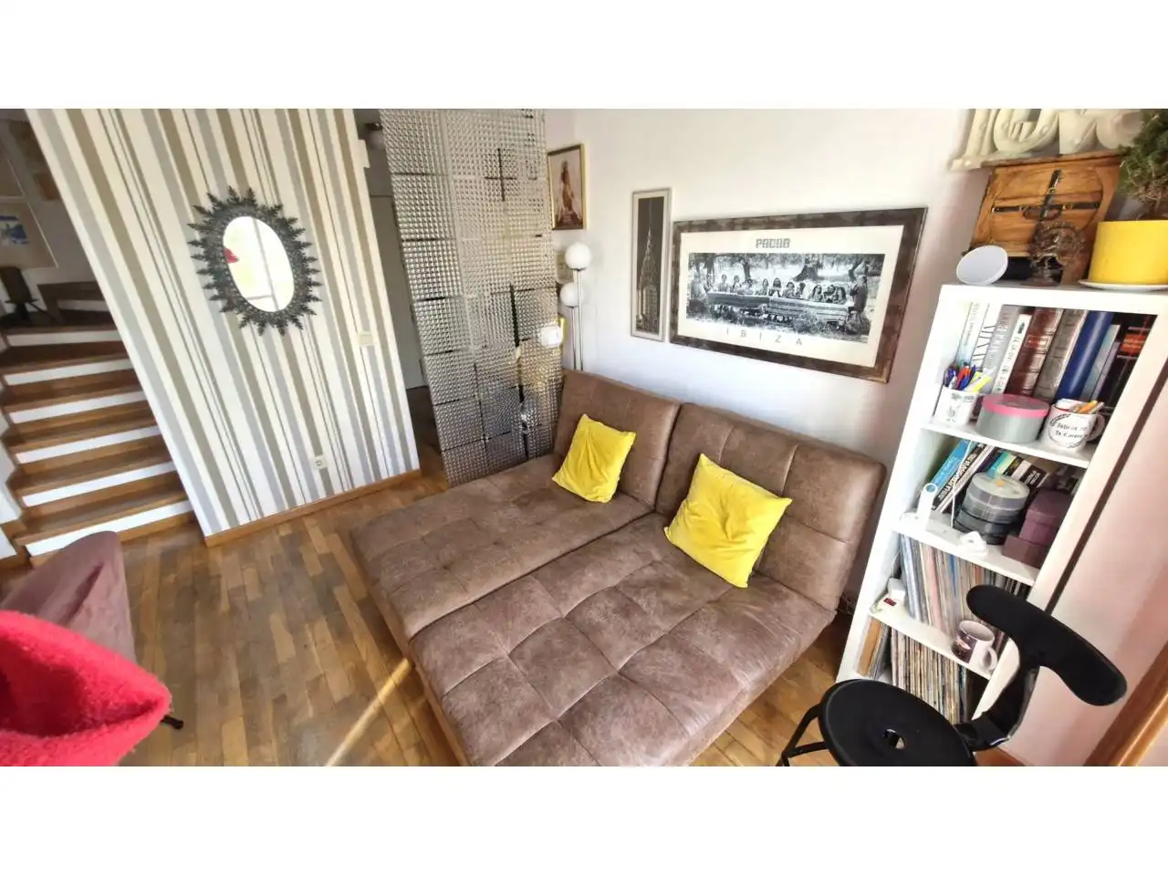 Wohnzimmer von Maisonette zum Verkauf in Huelva mit Klimaanlage, Parkett und Balkon