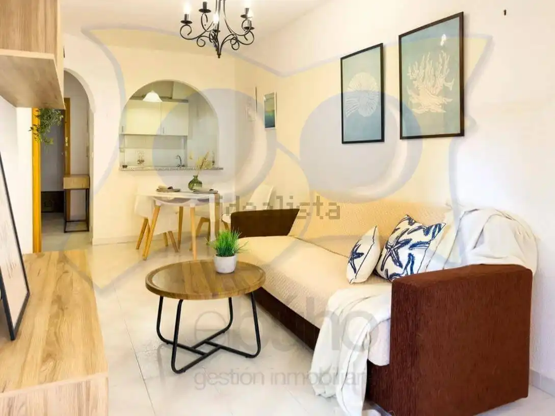 Sala d'estar de Pis en venda en Torrevieja amb Aire condicionat, Terrassa i Moblat
