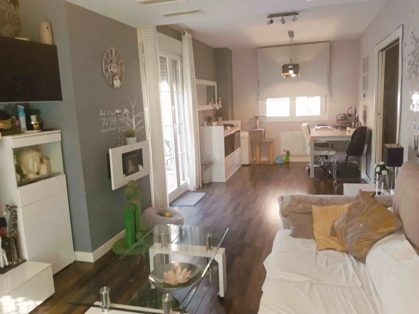 Sala de estar de Casa adosada en venta en María de Huerva con Calefacción, Terraza y Trastero