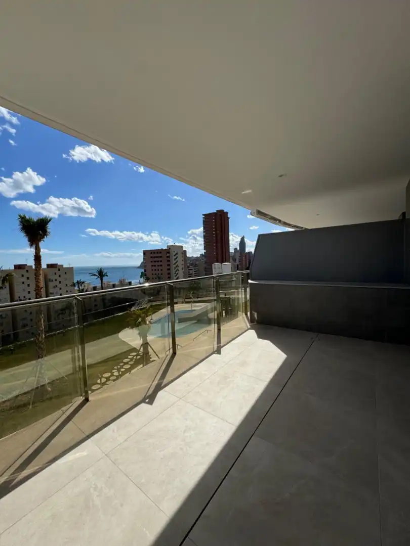 Terrace of Apartments for rent in Benidorm  with Air Conditioner, Heating and Private garden