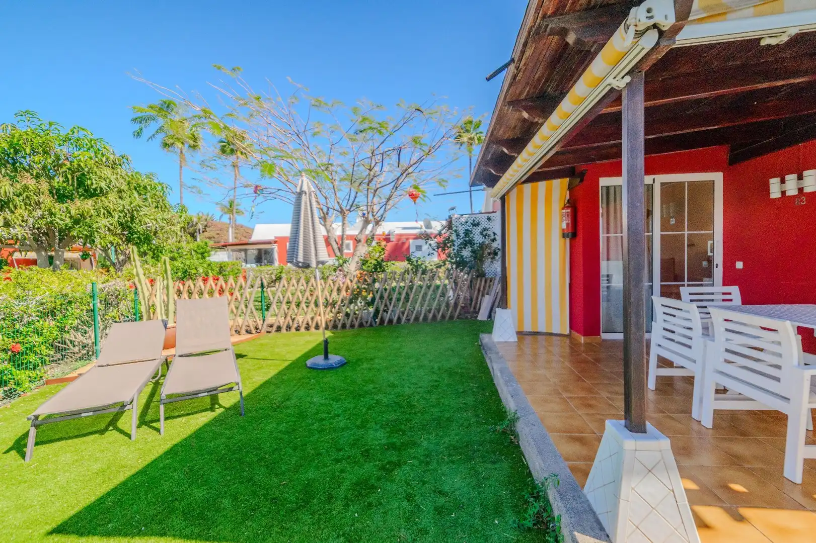 Terrassa de Casa o xalet en venda en San Bartolomé de Tirajana amb Aire condicionat, Jardí privat i Terrassa