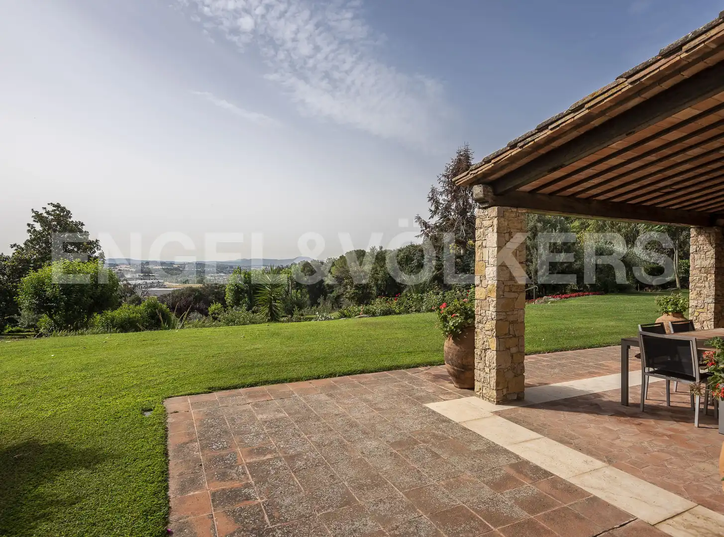 Terrasse von Country house zum Verkauf in La Garriga mit Heizung und Schwimmbad