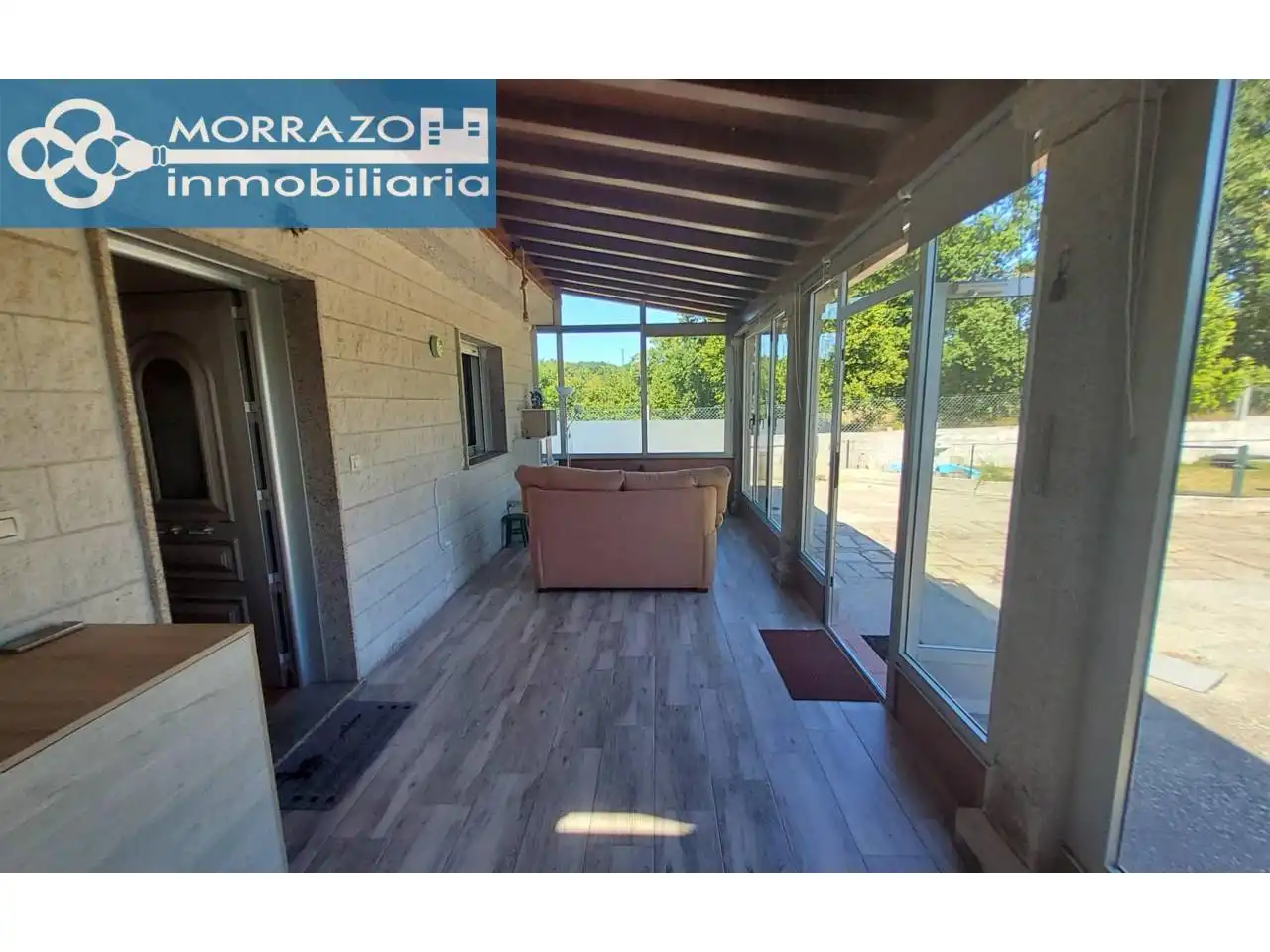 Terraza de Casa o chalet en venta en A Estrada  con Aire acondicionado, Piscina y Amueblado