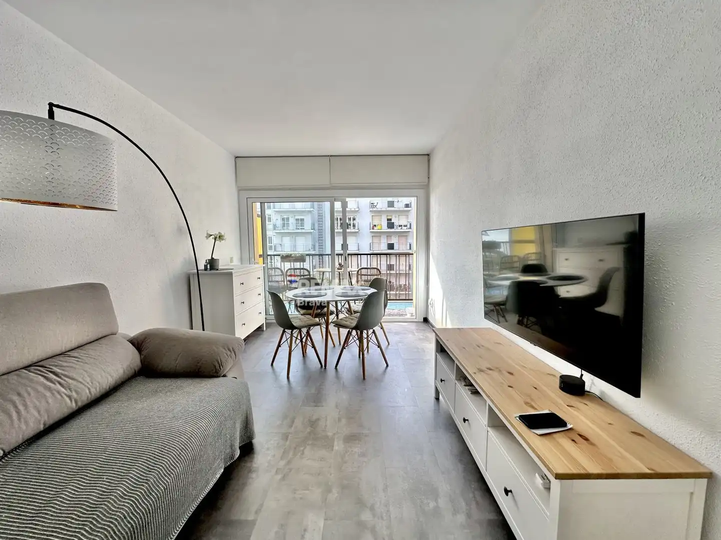 Sala de estar de Piso en venta en Blanes con Aire acondicionado, Calefacción y Parquet