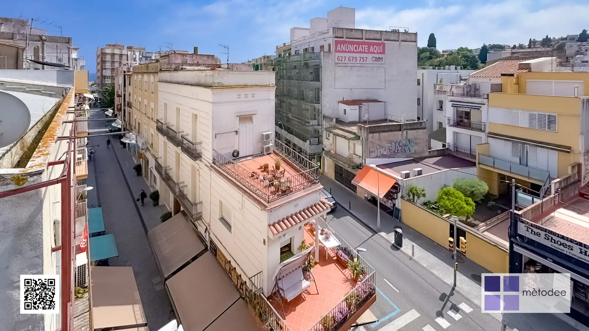 Vista exterior de Ático de alquiler en Blanes con Aire acondicionado, Calefacción y Terraza