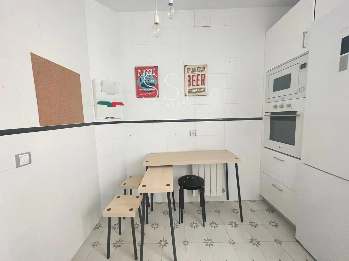 Küche von Wohnung zur Miete in Madrid mit Klimaanlage, Heizung und Möbliert