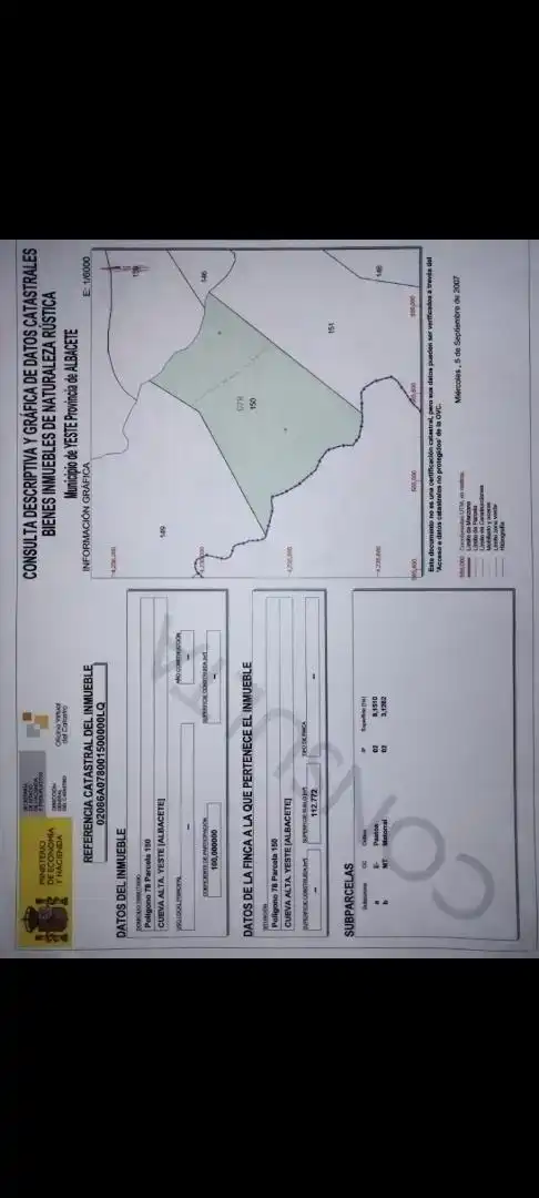 Terreno en venta en Yeste