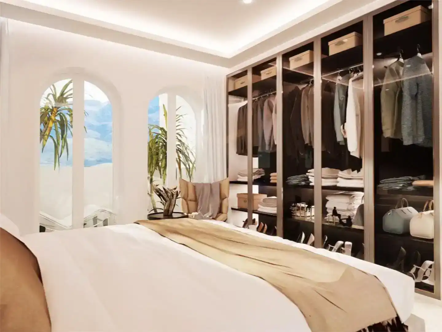 Dormitori de Casa adosada en venda en Marbella amb Aire condicionat i Piscina