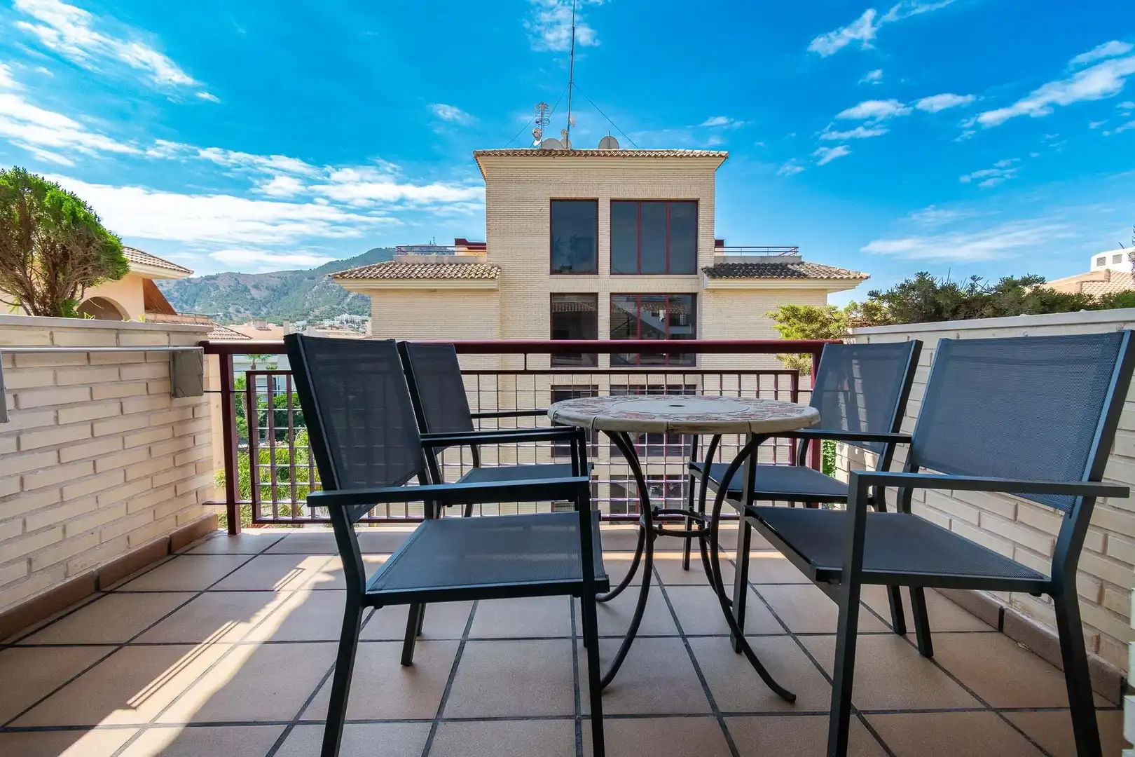 Terraza de Apartamento de alquiler en L'Alfàs del Pi con Aire acondicionado, Terraza y Amueblado