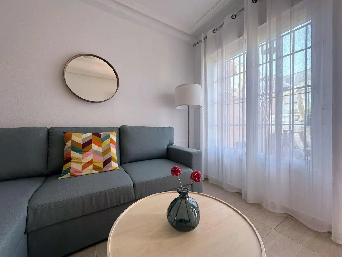 Wohnzimmer von Maisonette zur Miete in Pulpí mit Klimaanlage und Gemeinschaftspool