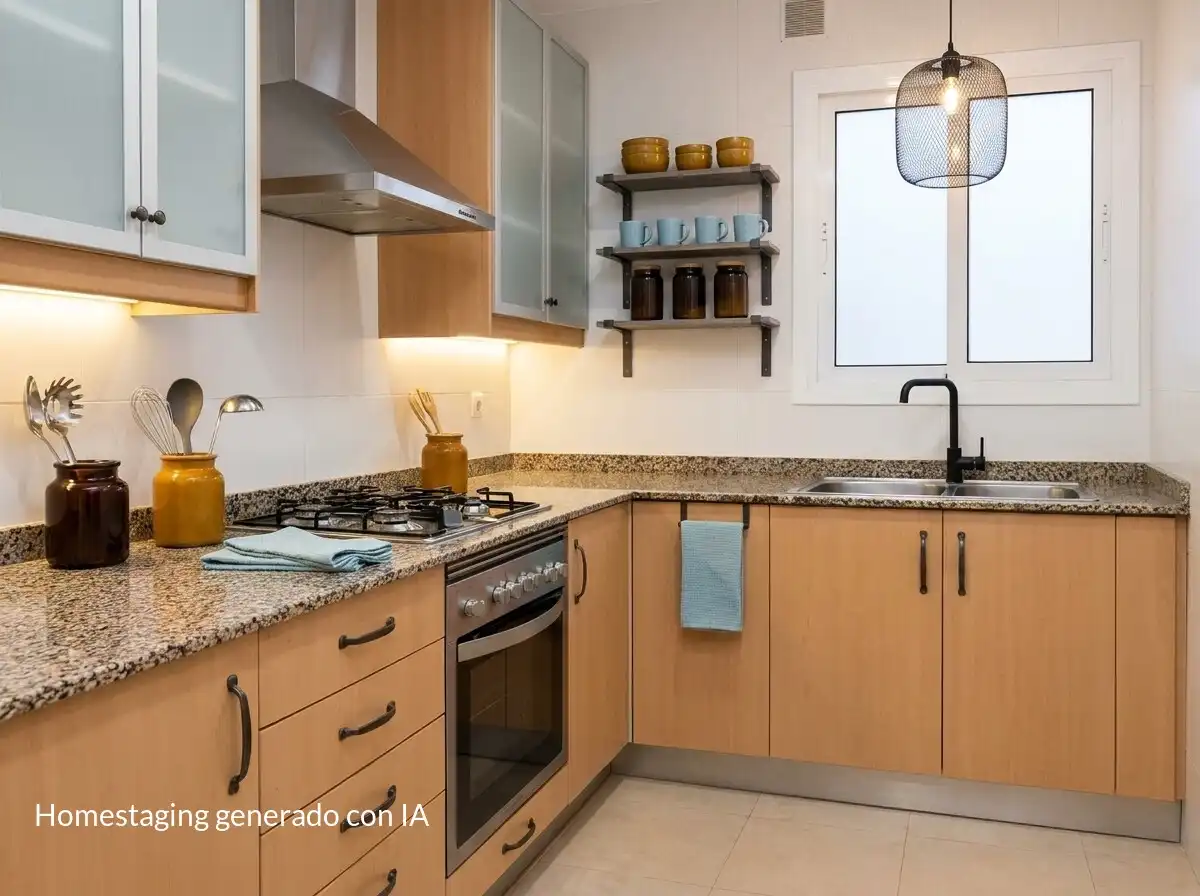 Cocina de Apartamento en venta en Santa Coloma de Gramenet