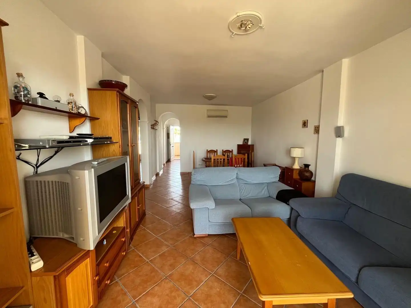 Sala de estar de Ático en venta en Garrucha con Aire acondicionado, Terraza y Piscina