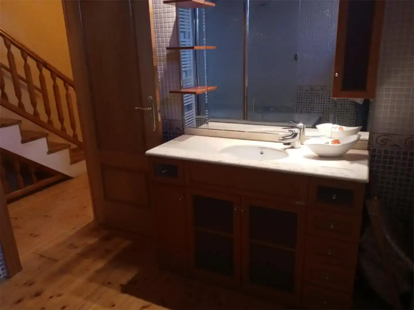Baño de Casa adosada en venta en Almudévar con Parquet, Amueblado y Internet