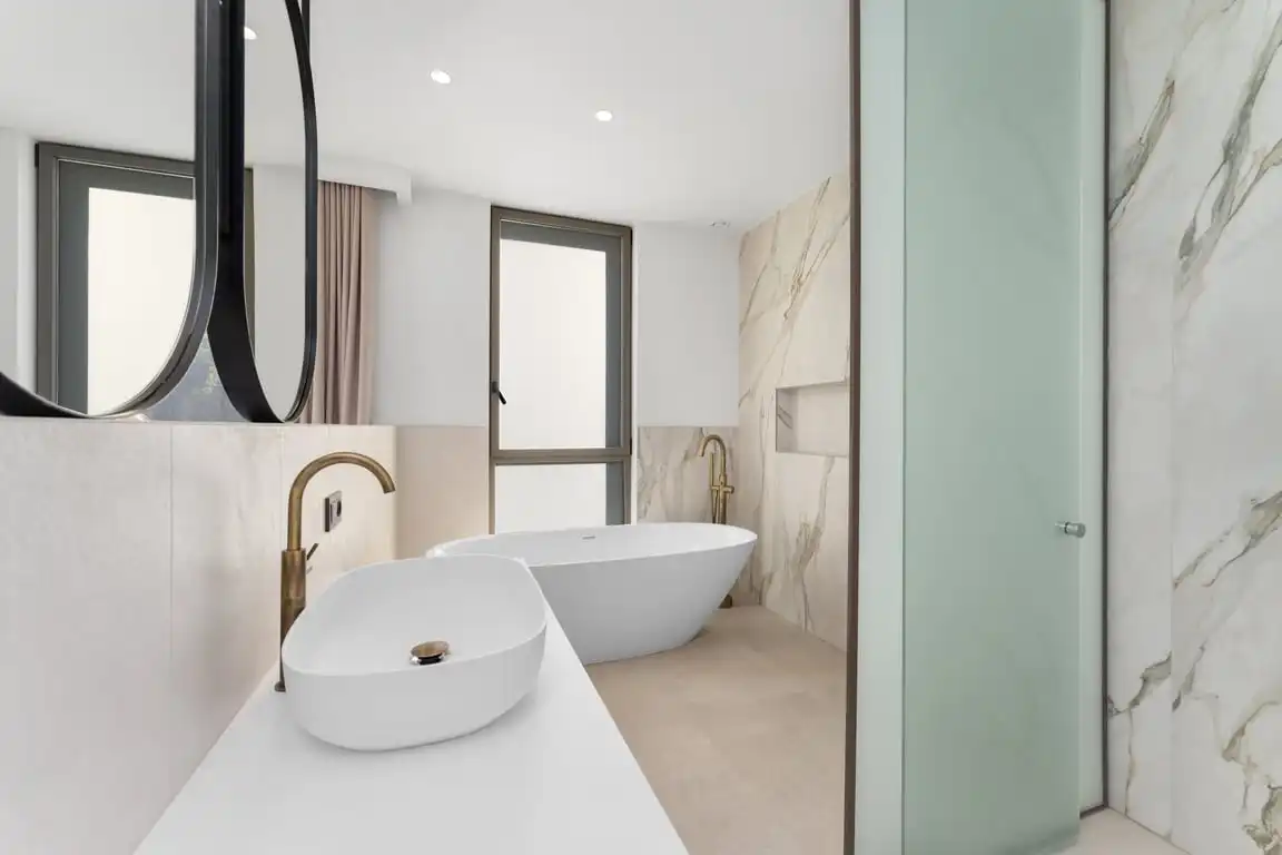 Baño de Casa o chalet en venta en Jávea / Xàbia con Aire acondicionado, Jardín privado y Terraza
