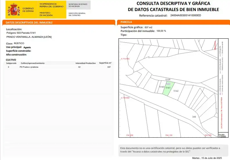 Terreno en venta en Almanza