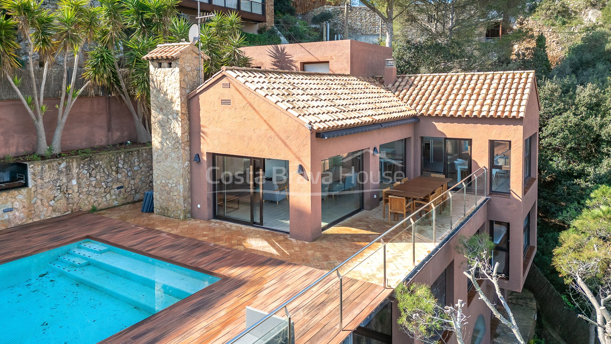 Terraza de Casa o chalet en venta en Begur con Aire acondicionado, Calefacción y Jardín privado