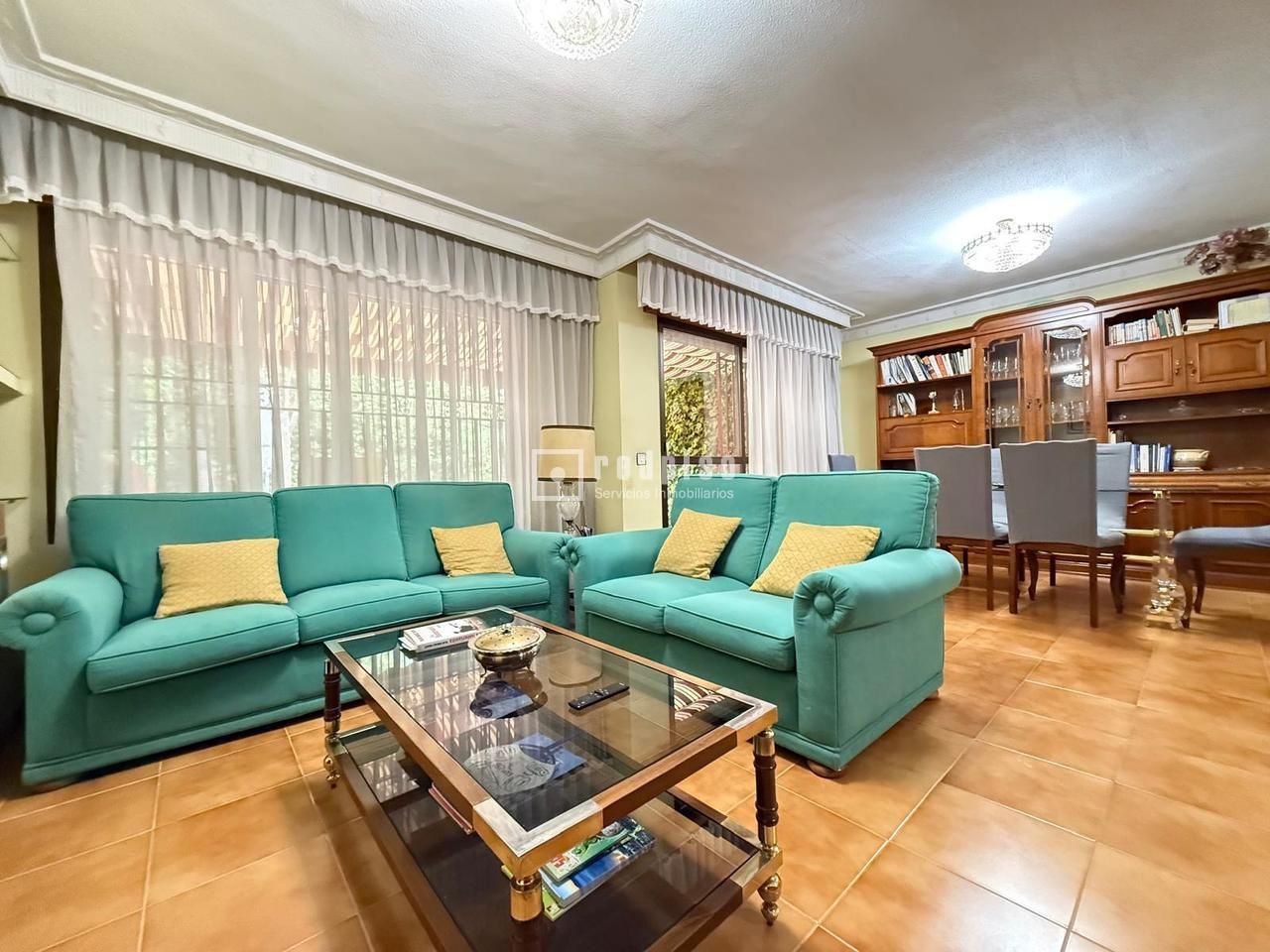 Living room of House or chalet for sale in Collado Villalba  with Heating, Parquet flooring and Storage room