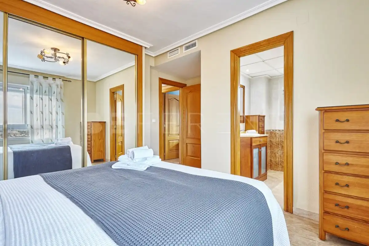 Bedroom of Apartments for rent in El Campello  with Air Conditioner, Heating and Private garden