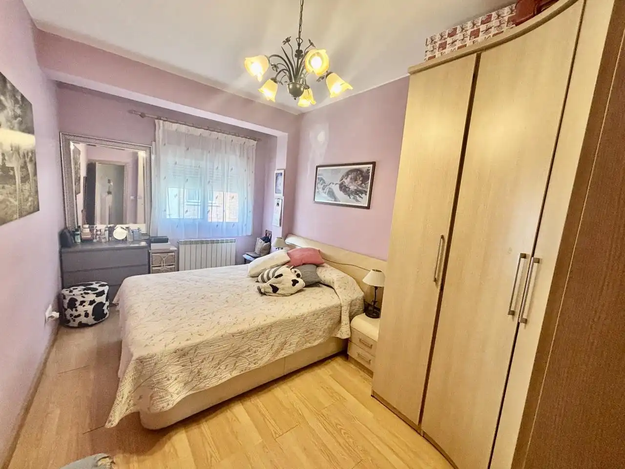 Bedroom of Flat for sale in Zaragoza  with Air Conditioner, Heating and Balcony