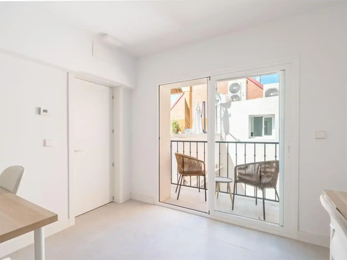 Terraza de Estudio de alquiler en  Madrid Capital con Aire acondicionado