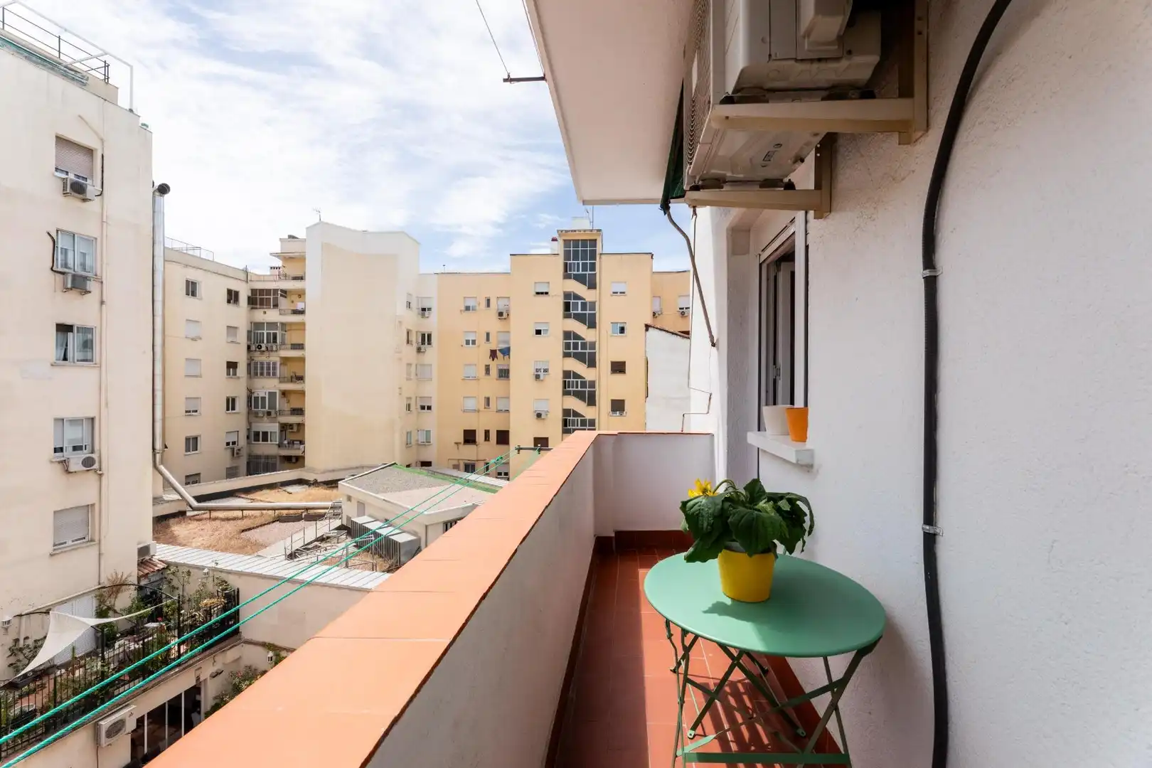 Balcony of Flat for sale in Madrid  with Air Conditioner, Heating and Terrace