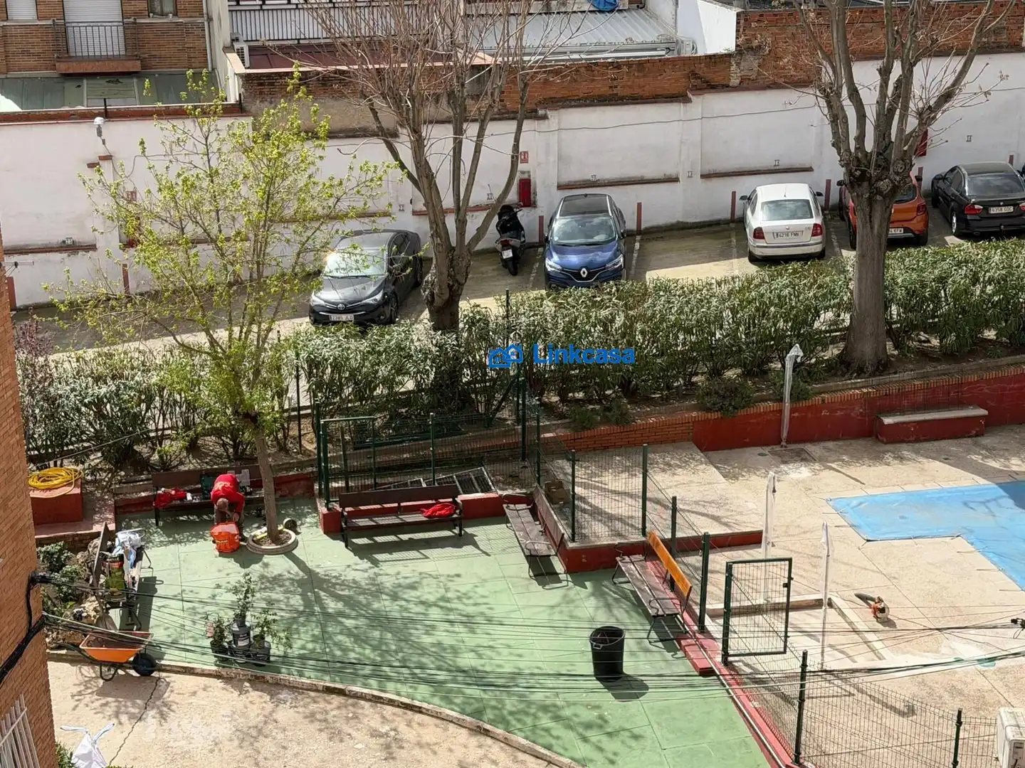 Parking of Flat for sale in Madrid  with Heating, Private garden and Terrace