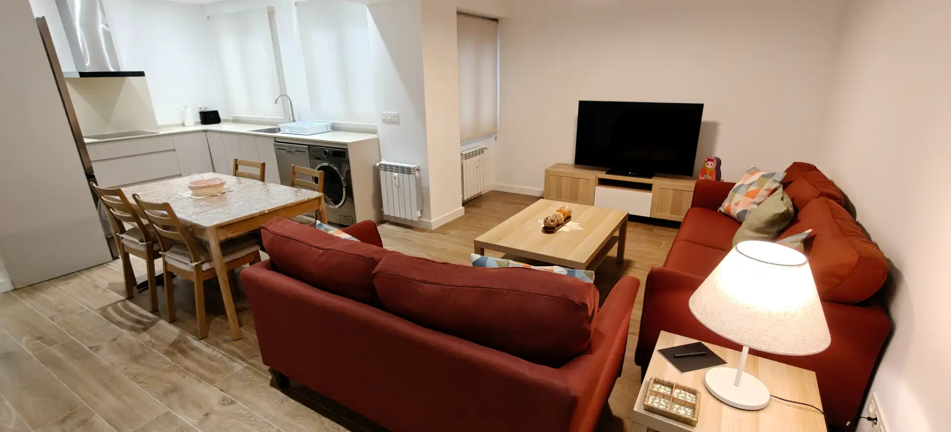 Sala d'estar de Pis de lloguer en Zaragoza amb Calefacció, Terrassa i Moblat