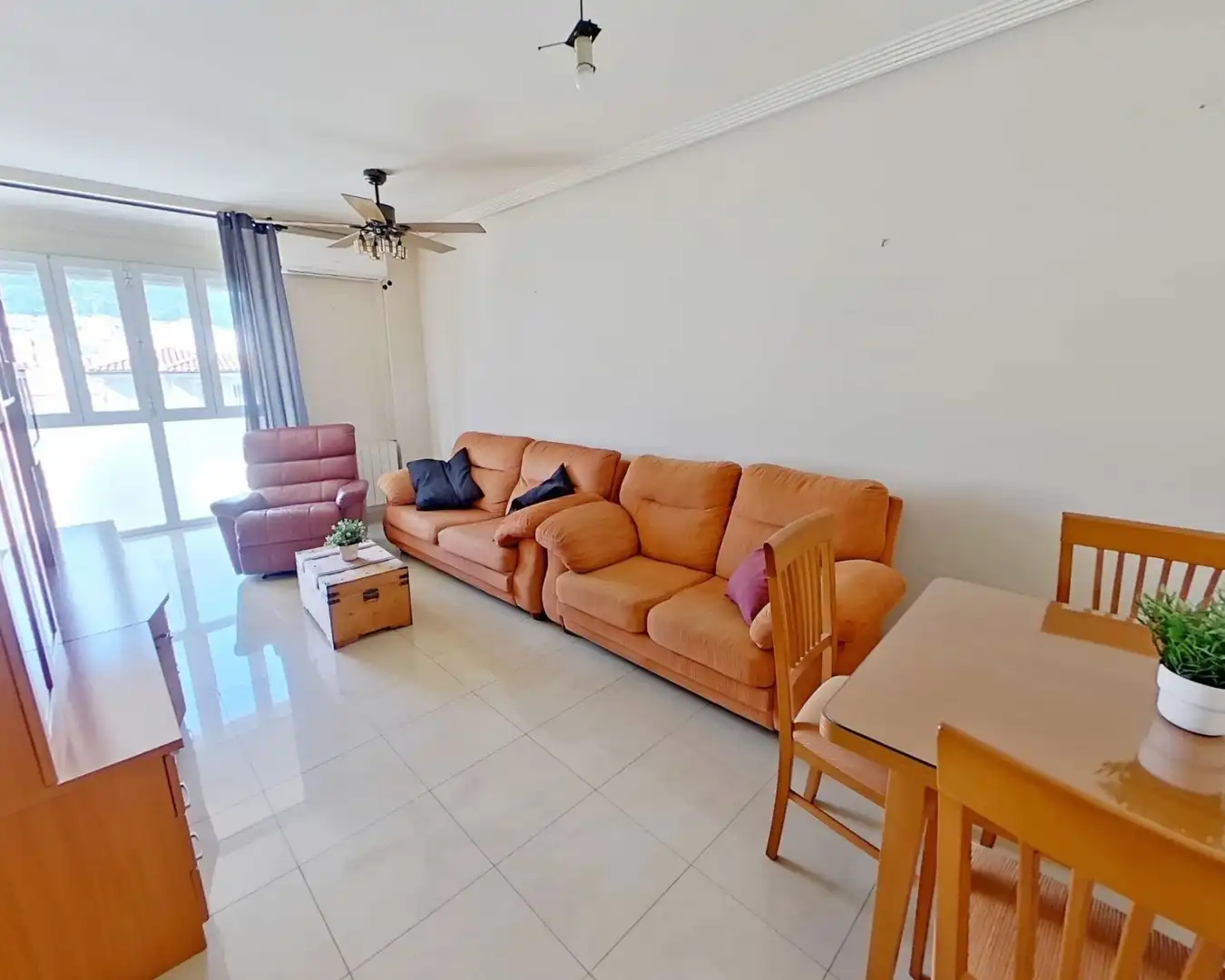 Living room of Flat for sale in  Jaén Capital  with Air Conditioner, Heating and Furnished