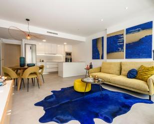 Sala d'estar de Pis en venda en Alicante / Alacant amb Jardí privat i Piscina comunitària